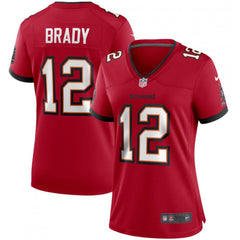 Women's Tampa Bay Buccaneers #12 Tom Brady Red 2021 Super Bowl LV Limited Stitched Jersey(Run Small) 