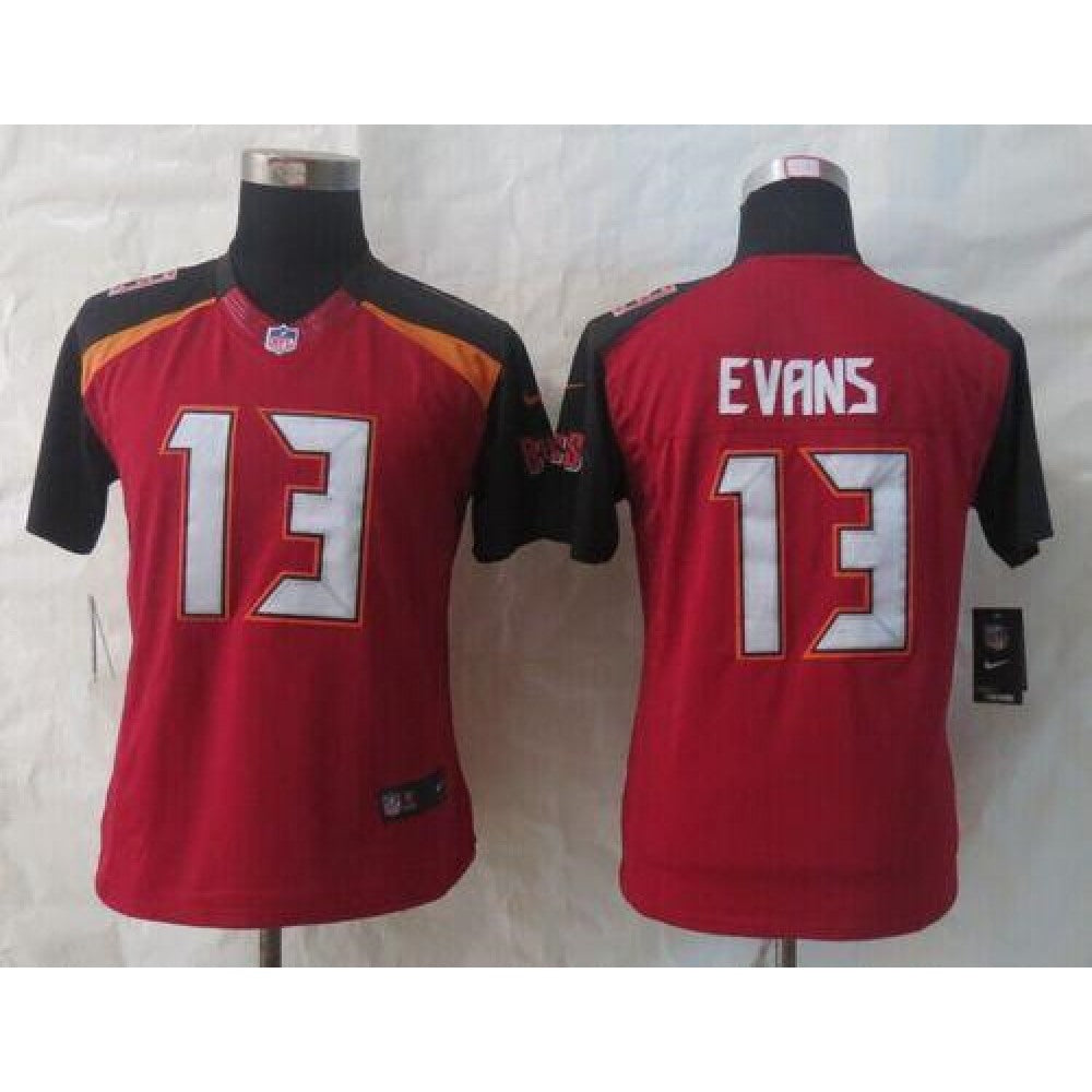 Buccaneers #13 Mike Evans Red Team Color Women's Stitched NFL New Limited Jersey 