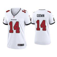 Women's Tampa Bay Buccaneers #14 Chris Godwin 2020 White Stitched Jersey(Run Small) 