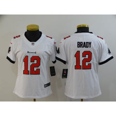 Women's Tampa Bay Buccaneers #12 Tom Brady White Vapor Untouchable Limited Stitched NFL Jersey(Run Small) 