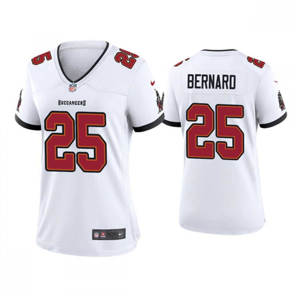 Women's Tampa Bay Buccaneers #25 Giovani Bernard White 2021 Limited Stitched Jersey(Run Small) 