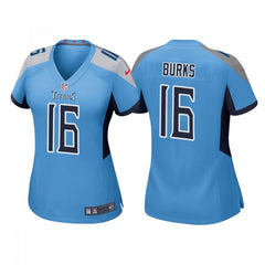 Women's Tennessee Titans #16 Treylon Burks Blue Vapor Untouchable Limited Stitched Football Jersey(Run Small) 
