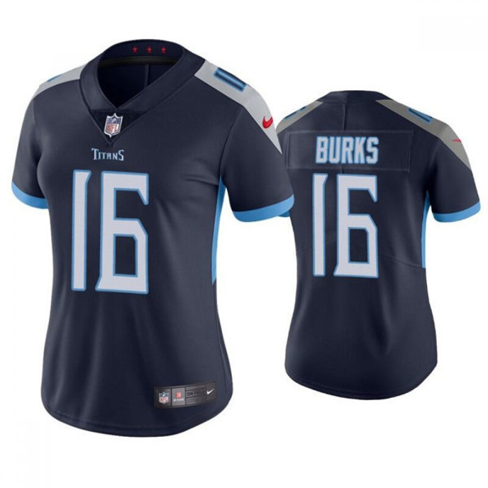 Women's Tennessee Titans #16 Treylon Burks Navy Vapor Untouchable Limited Stitched Football Jersey(Run Small) 