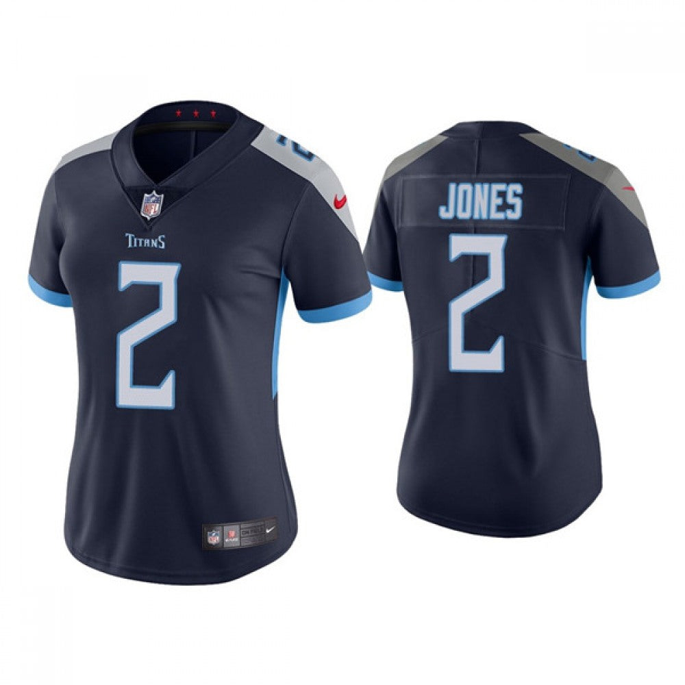 Women's Tennessee Titans #2 Julio Jones Navy Vapor Untouchable Limited Stitched Football Jersey(Run Small) 