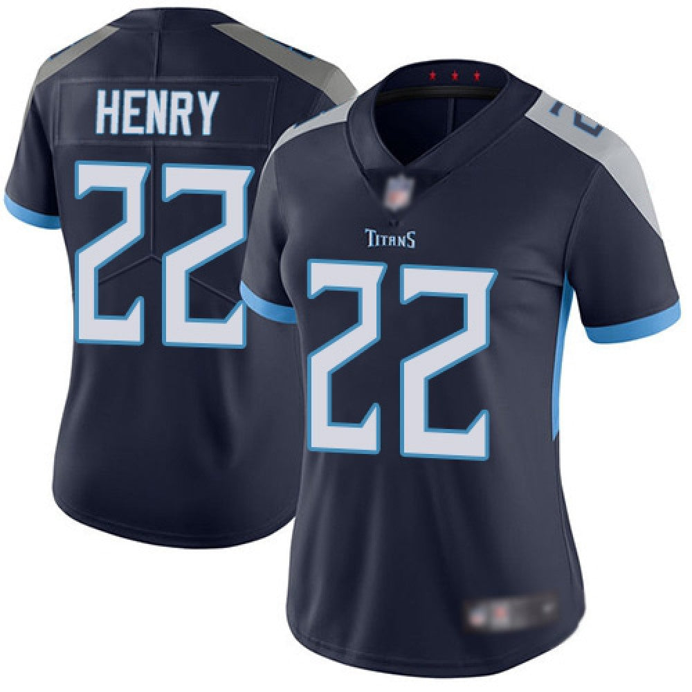 Women's Tennessee Titans #22 Derrick Henry Navy Vapor Untouchable Limited Stitched NFL Jersey(Run Small) 