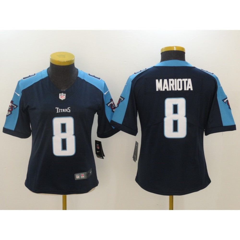 Women's Tennessee Titans #8 Marcus Mariota Navy New 2018 Vapor Untouchable Limited Stitched NFL Jersey 