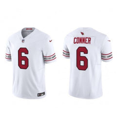 Men's Arizona Cardinals #6 James Conner White 2023 F.U.S.E. Vapor Untouchable Limited Stitched Football Jersey 
