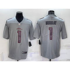 Men's Arizona Cardinals #1 Kyler Murray Grey Atmosphere Fashion Stitched Jersey 
