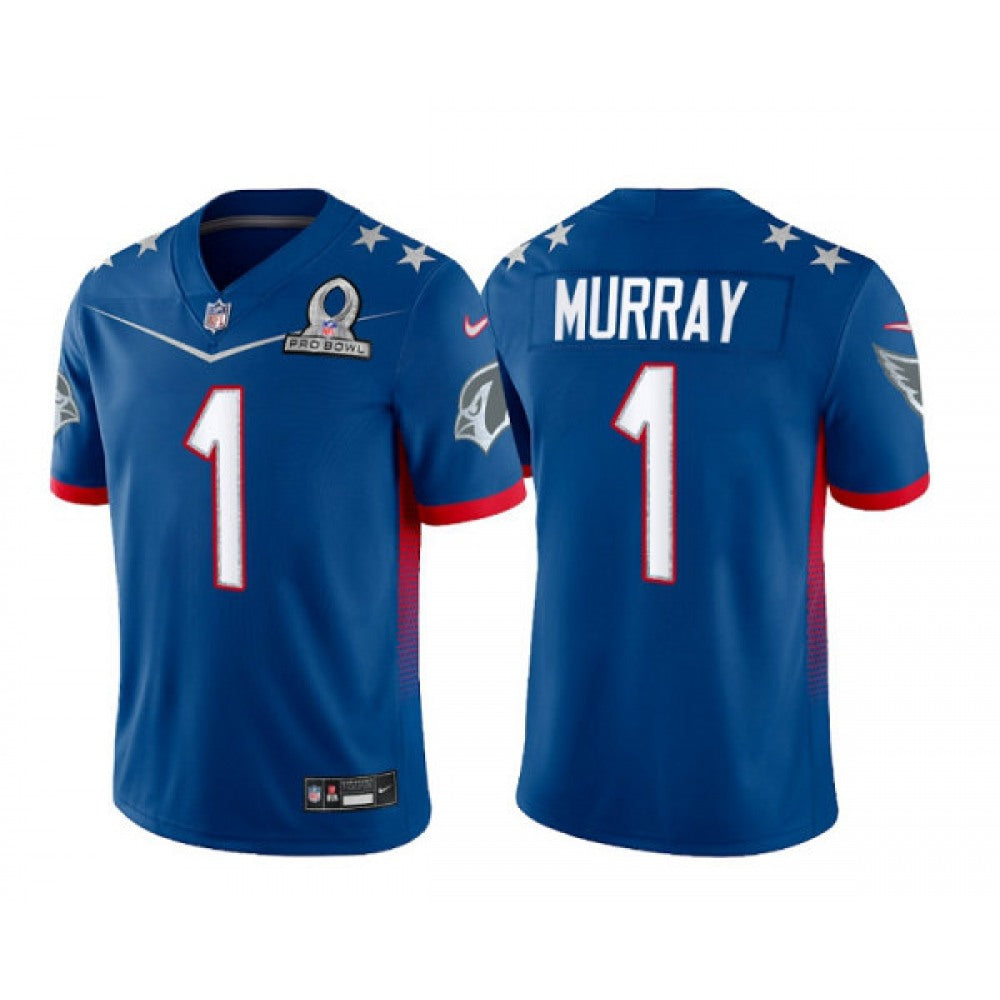 Men's Arizona Cardinals #1 Kyler Murray 2022 Royal Pro Bowl Stitched Jersey 