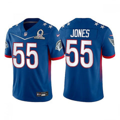Men's Arizona Cardinals #55 Chandler Jones 2022 Royal NFC Pro Bowl Stitched Jersey 