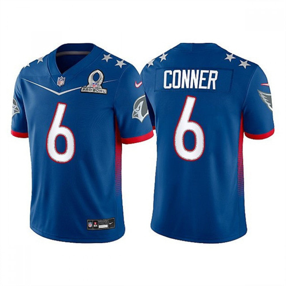Men's Arizona Cardinals #6 James Conner 2022 Royal NFC Pro Bowl Stitched Jersey 