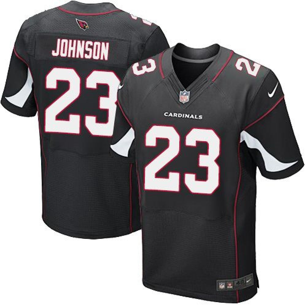 Cardinals #23 Chris Johnson Black Alternate Men's Stitched NFL Elite Jersey 