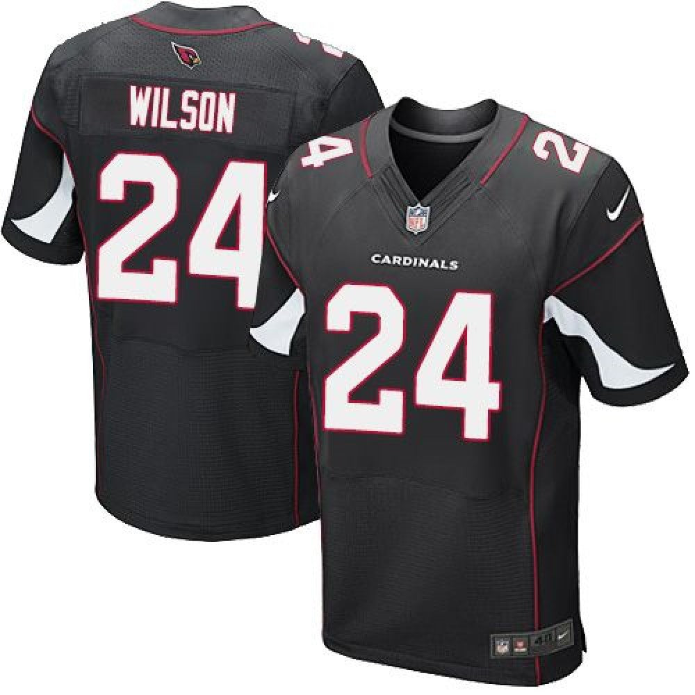 Cardinals #24 Adrian Wilson Black Alternate Men's Stitched NFL Elite Jersey 