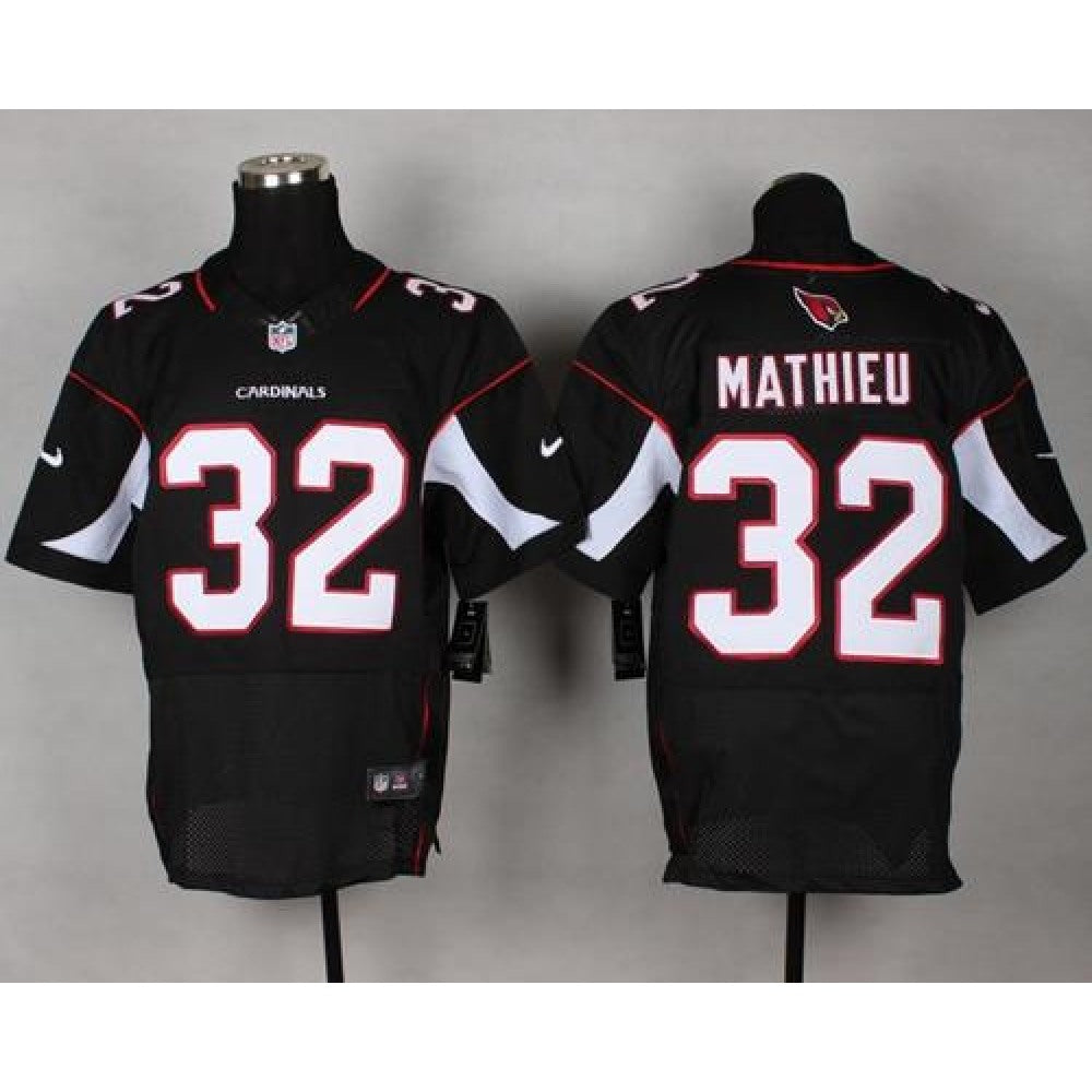Cardinals #32 Tyrann Mathieu Black Alternate Men's Stitched NFL Elite Jersey 