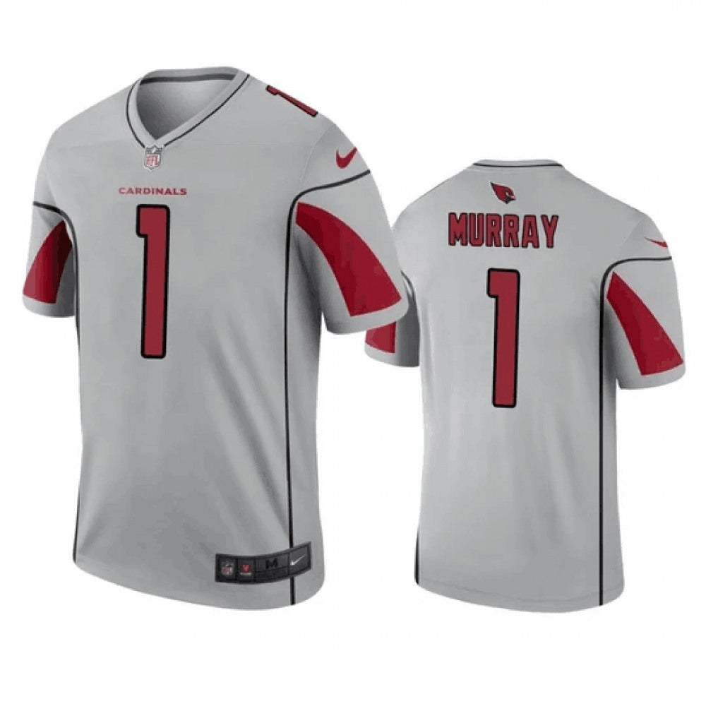 Men's Arizona Cardinals #1 Kyler Murray Silver Inverted Legend Jersey 