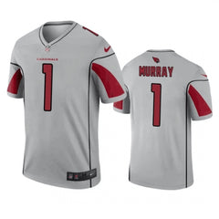 Men's Arizona Cardinals #1 Kyler Murray Silver Inverted Legend Jersey 