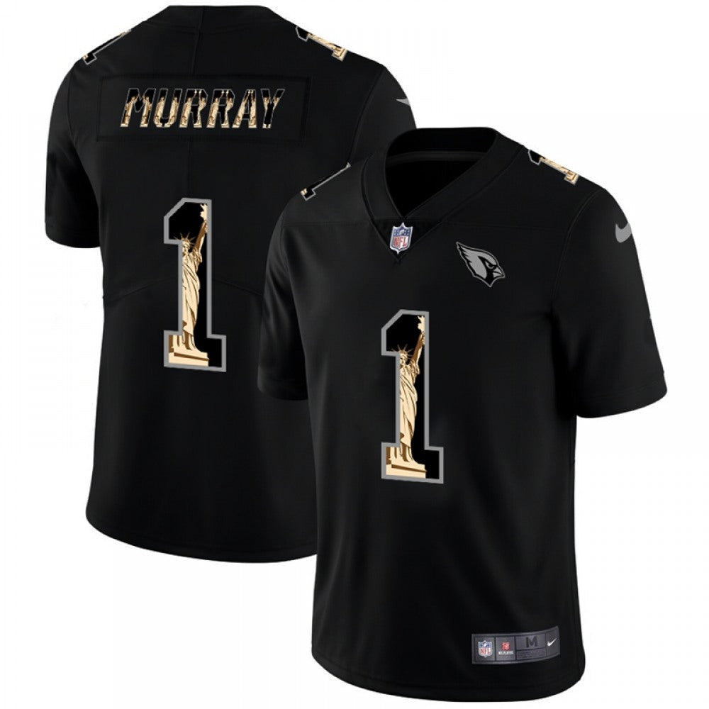 Men's Arizona Cardinals #1 Kyler Murray 2019 Black Statue of Liberty Limited Stitched NFL Jersey 