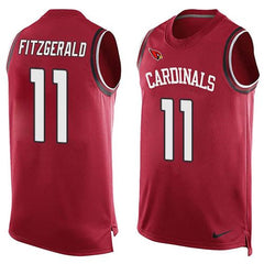 Cardinals #11 Larry Fitzgerald Red Team Color Men's Stitched NFL Limited Tank Top Jersey 