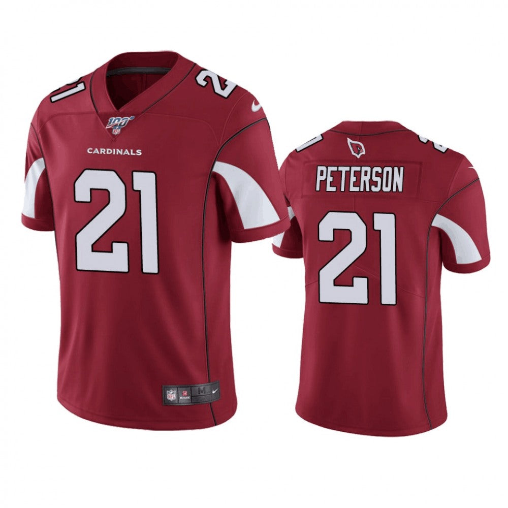 Men's Arizona Cardinals #21 Patrick Peterson Red 2019 100th Season Vapor Untouchable Limited Stitched NFL Jersey 