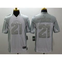 Cardinals #21 Patrick Peterson White Men's Stitched NFL Limited Platinum Jersey 
