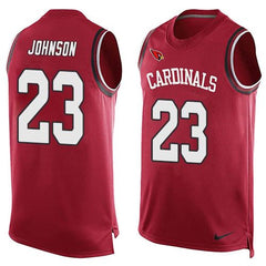 Cardinals #23 Chris Johnson Red Team Color Men's Stitched NFL Limited Tank Top Jersey 