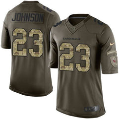 Cardinals #23 Chris Johnson Green Men's Stitched NFL Limited Salute to Service Jersey 
