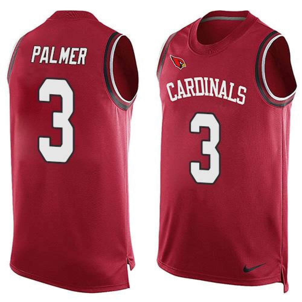Cardinals #3 Carson Palmer Red Team Color Men's Stitched NFL Limited Tank Top Jersey 