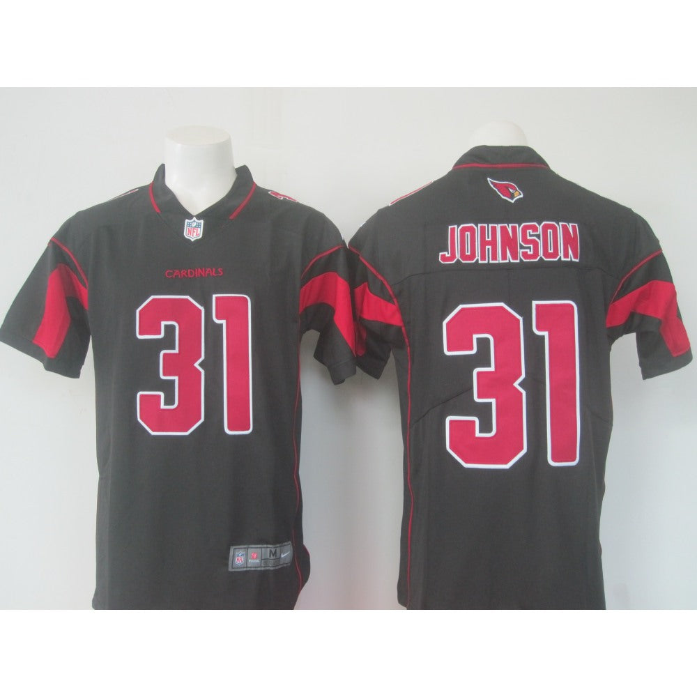 Men's Arizona Cardinals #31 David Johnson Black Limited Rush Stitched NFL Jersey 