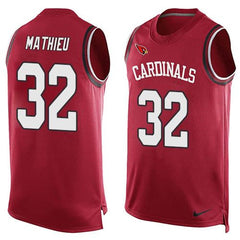 Cardinals #32 Tyrann Mathieu Red Team Color Men's Stitched NFL Limited Tank Top Jersey 