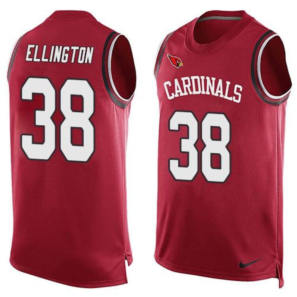 Cardinals #38 Andre Ellington Red Team Color Men's Stitched NFL Limited Tank Top Jersey 