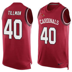 Cardinals #40 Pat Tillman Red Team Color Men's Stitched NFL Limited Tank Top Jersey 