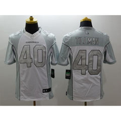 Cardinals #40 Pat Tillman White Men's Stitched NFL Limited Platinum Jersey 