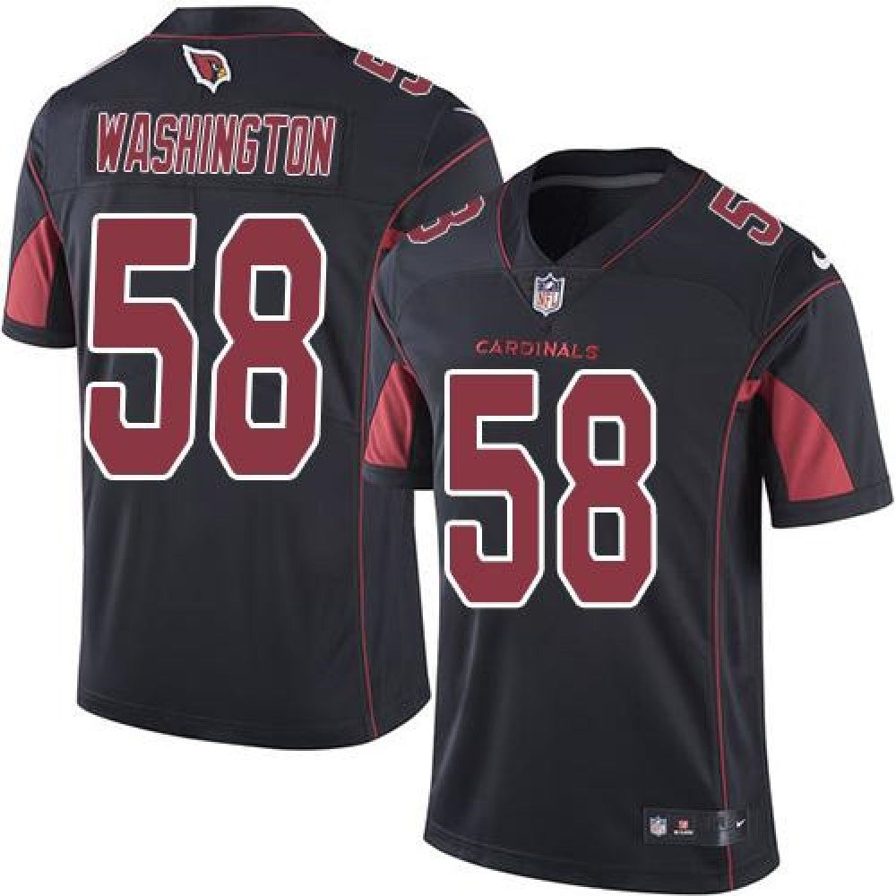 Cardinals #58 Daryl Washington Black Men's Stitched NFL Limited Rush Jersey 