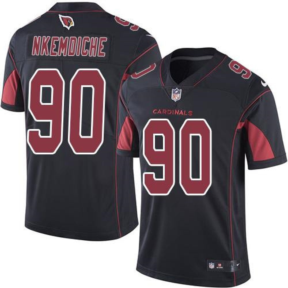 Cardinals #90 Robert Nkemdiche Black Men's Stitched NFL Limited Rush Jersey 