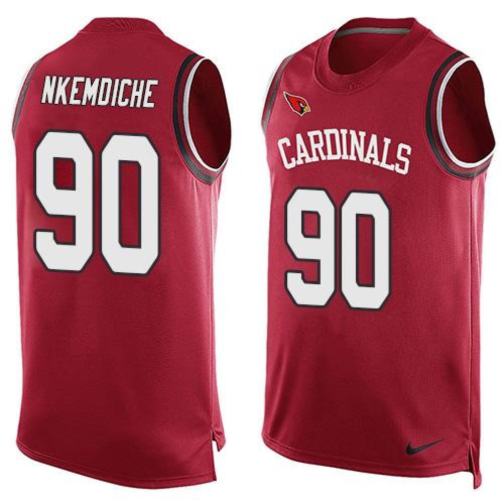 Cardinals #90 Robert Nkemdiche Red Team Color Men's Stitched NFL Limited Tank Top Jersey 