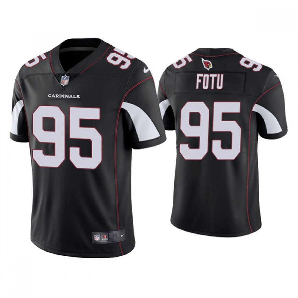 Men's Arizona Cardinals #95 Leki Fotu Black Vapor Untouchable Limited Stitched Jersey 