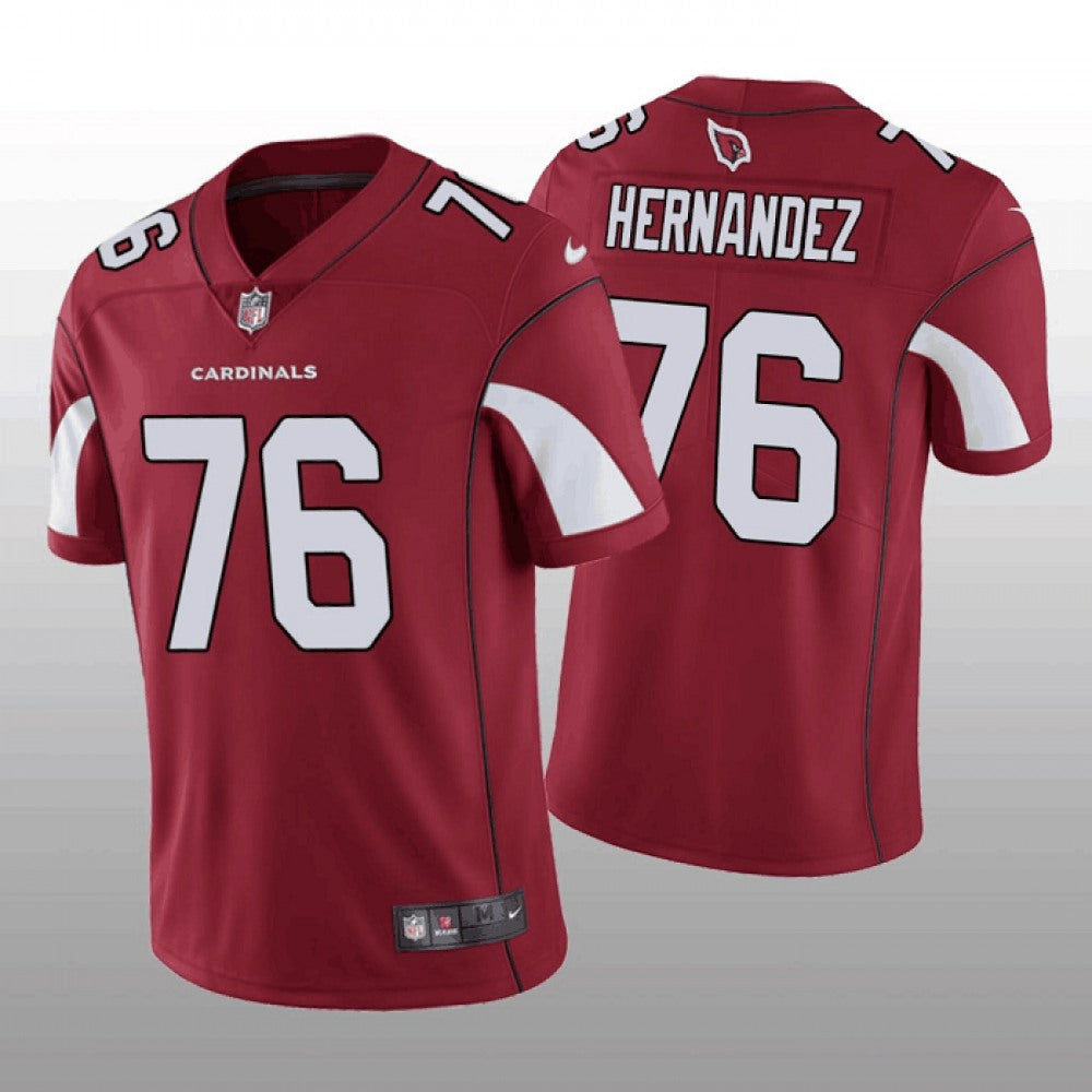 Men's Arizona Cardinals #76 Will Hernandez Red Vapor Untouchable Stitched Football Jersey 