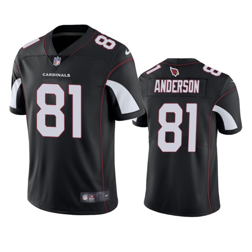 Men's Arizona Cardinals #81 Robbie Anderson Black Vapor Untouchable Stitched Football Jersey 