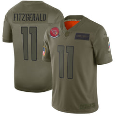 Men's Arizona Cardinals #11 Larry Fitzgerald 2019 Camo Salute To Service Limited Stitched NFL Jersey 