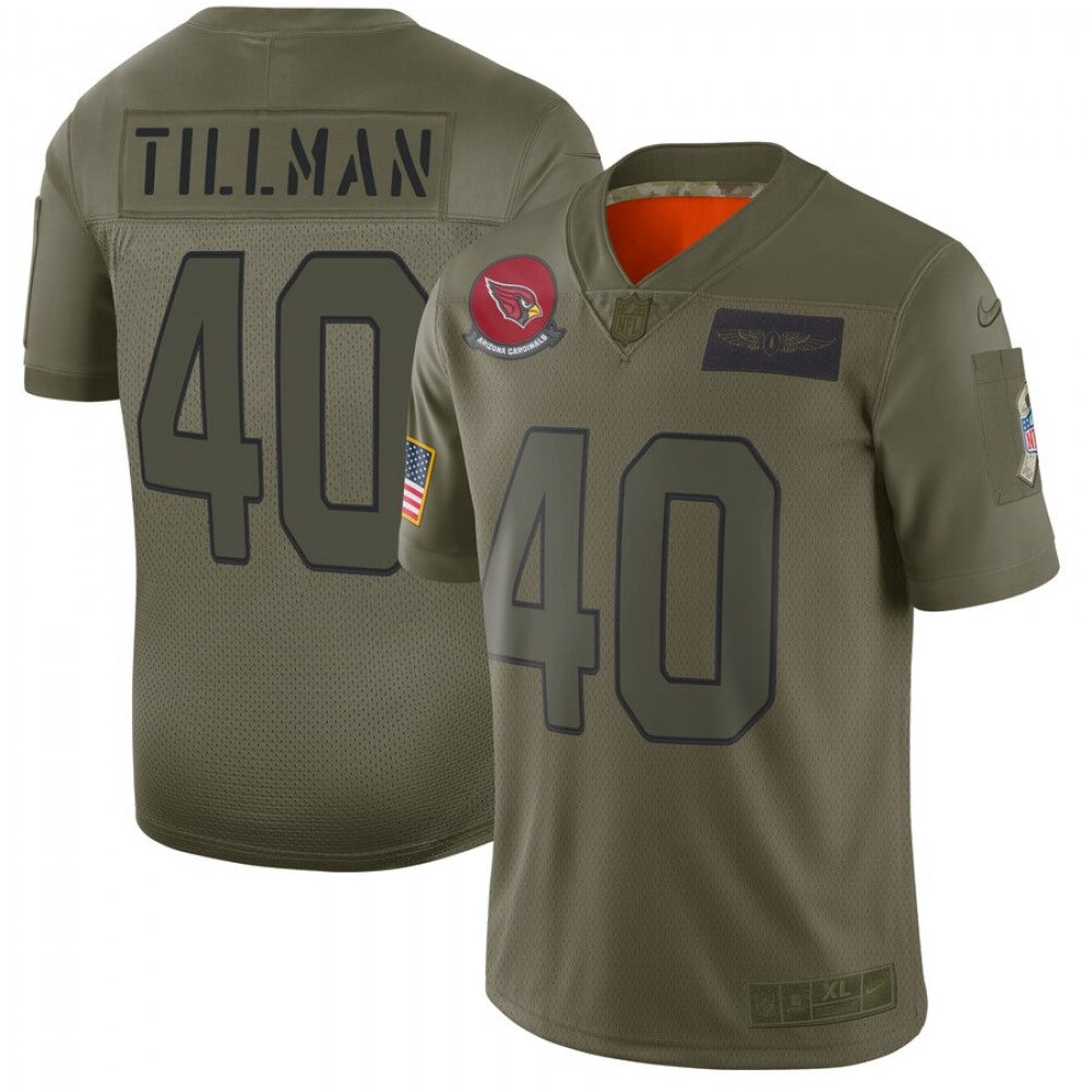 Men's Arizona Cardinals #40 Pat Tillman 2019 Camo Salute To Service Limited Stitched NFL Jersey 