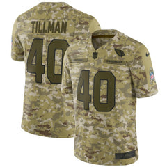 Men's Arizona Cardinals #40 Pat Tillman 2018 Camo Salute to Service Retired Player Limited Stitched NFL Jersey 