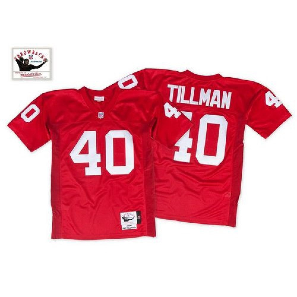 Mitchell And Ness 2000 Cardinals #40 Pat Tillman Red Throwback Stitched NFL Jersey 