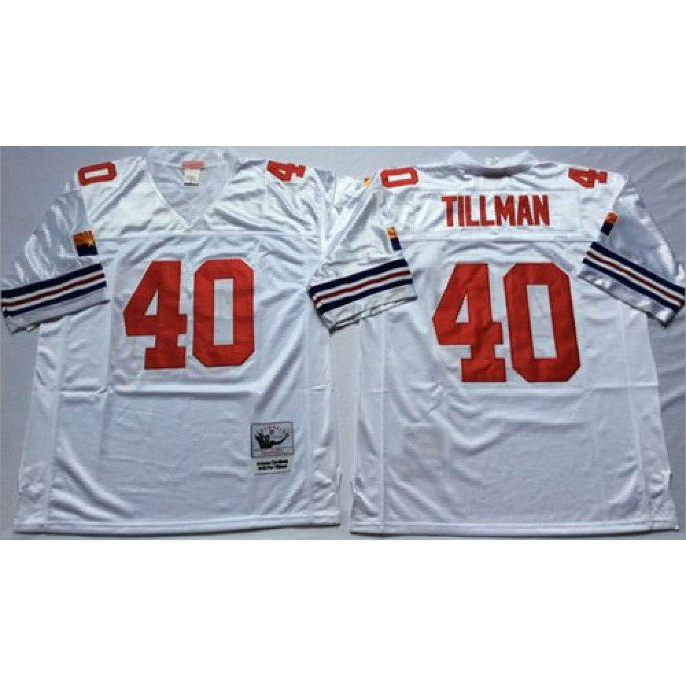 Mitchell And Ness Cardinals #40 Pat Tillman White Throwback Stitched NFL Jersey 