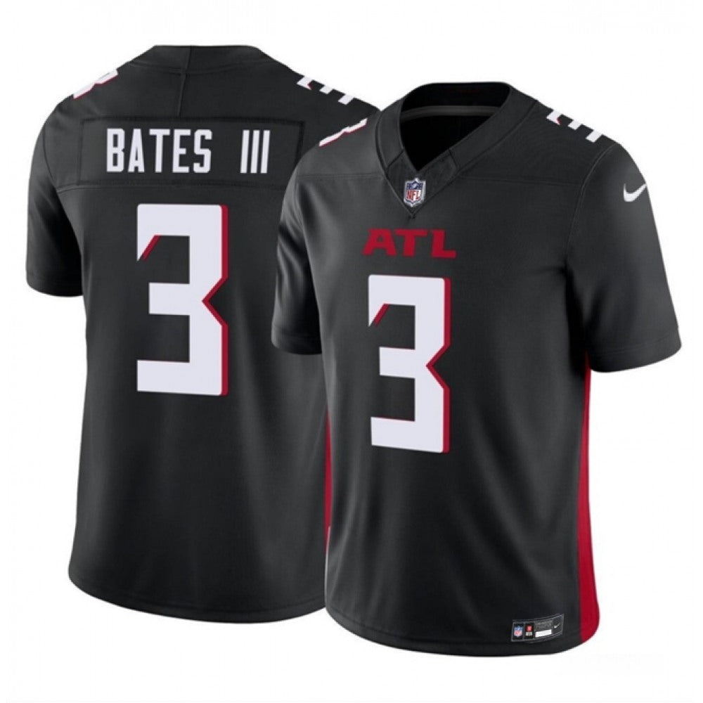Men's Atlanta Falcons #3 Jessie Bates III Black 2023 F.U.S.E. Vapor Untouchable Limited Stitched Football Jersey 