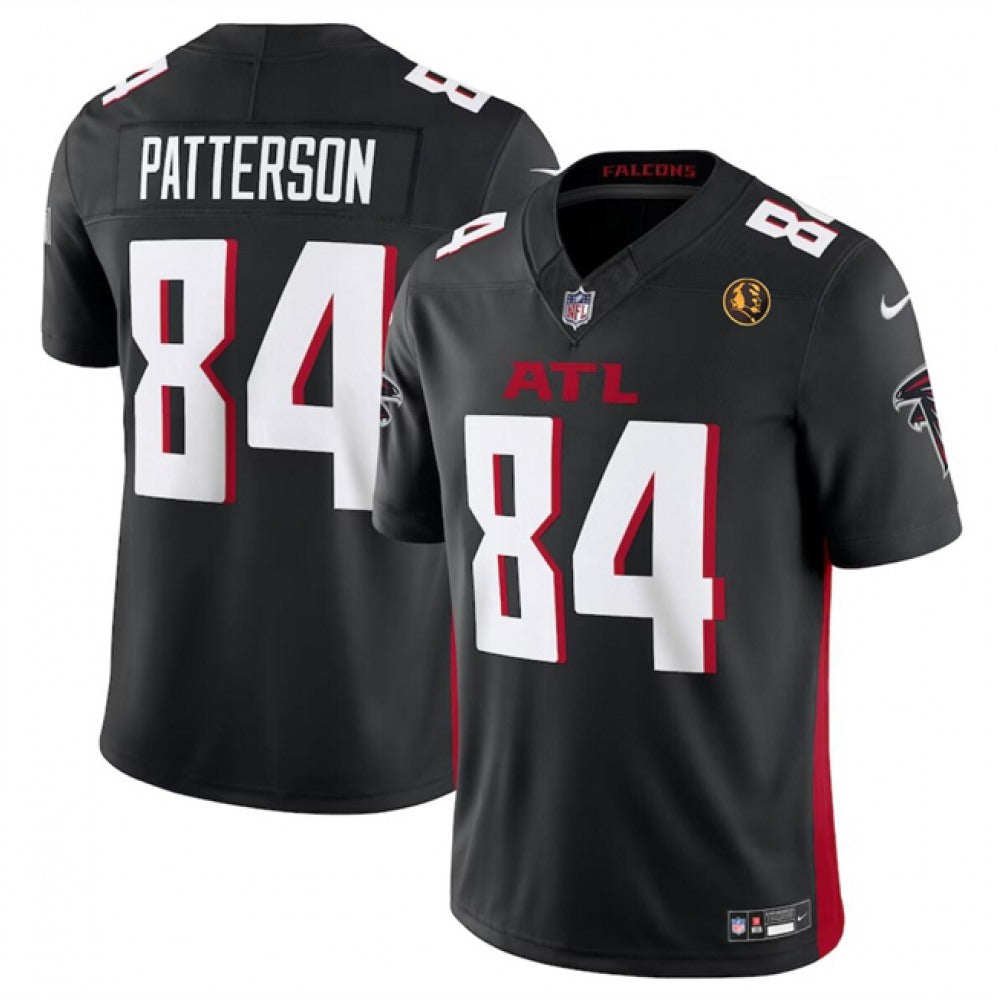 Men's Atlanta Falcons #84 Cordarrelle Patterson Black 2023 F.U.S.E. With John Madden Patch Vapor Limited Stitched Football Jersey 