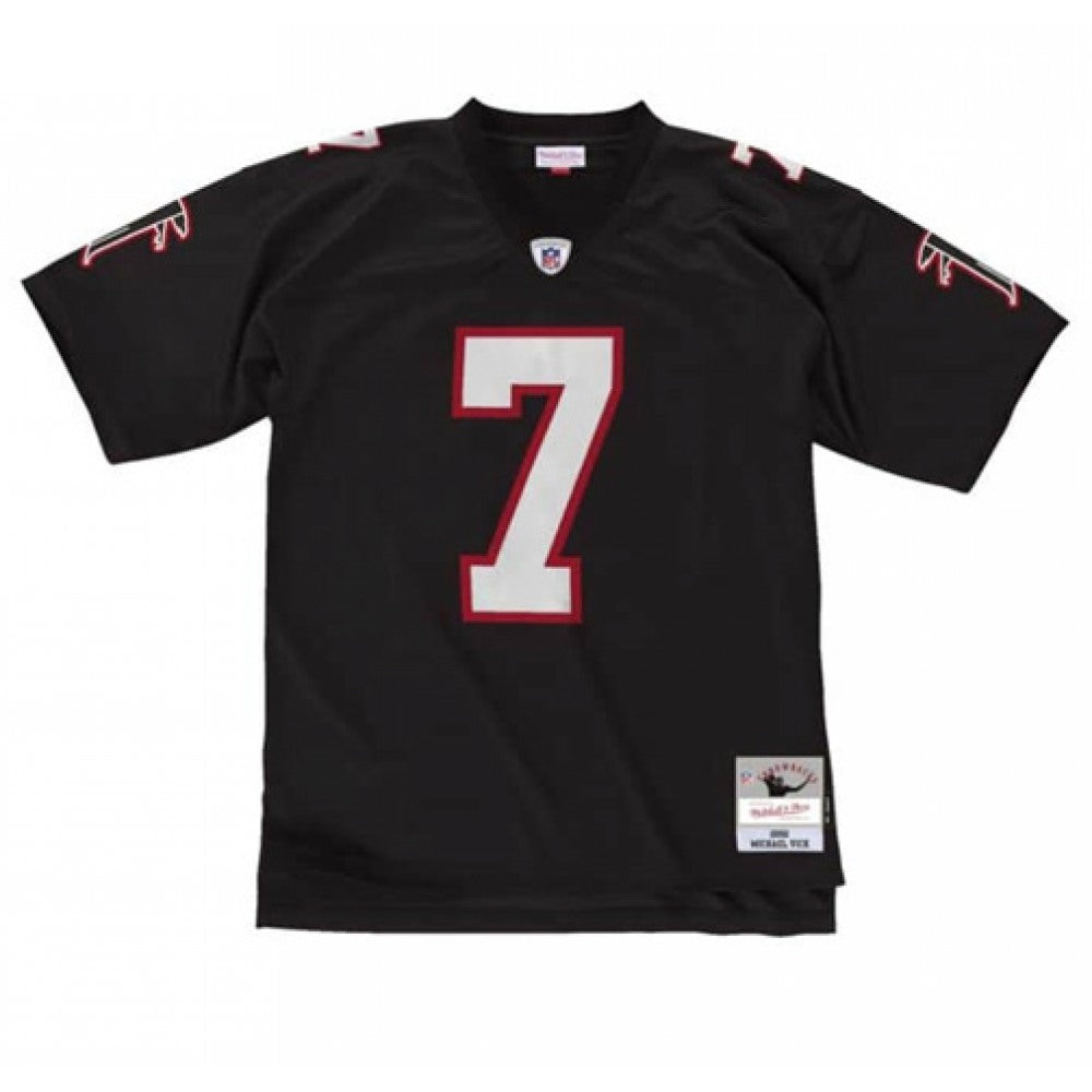 Men's Atlanta Falcons #7 Michael Vick 2002 Black Stitched Jersey 