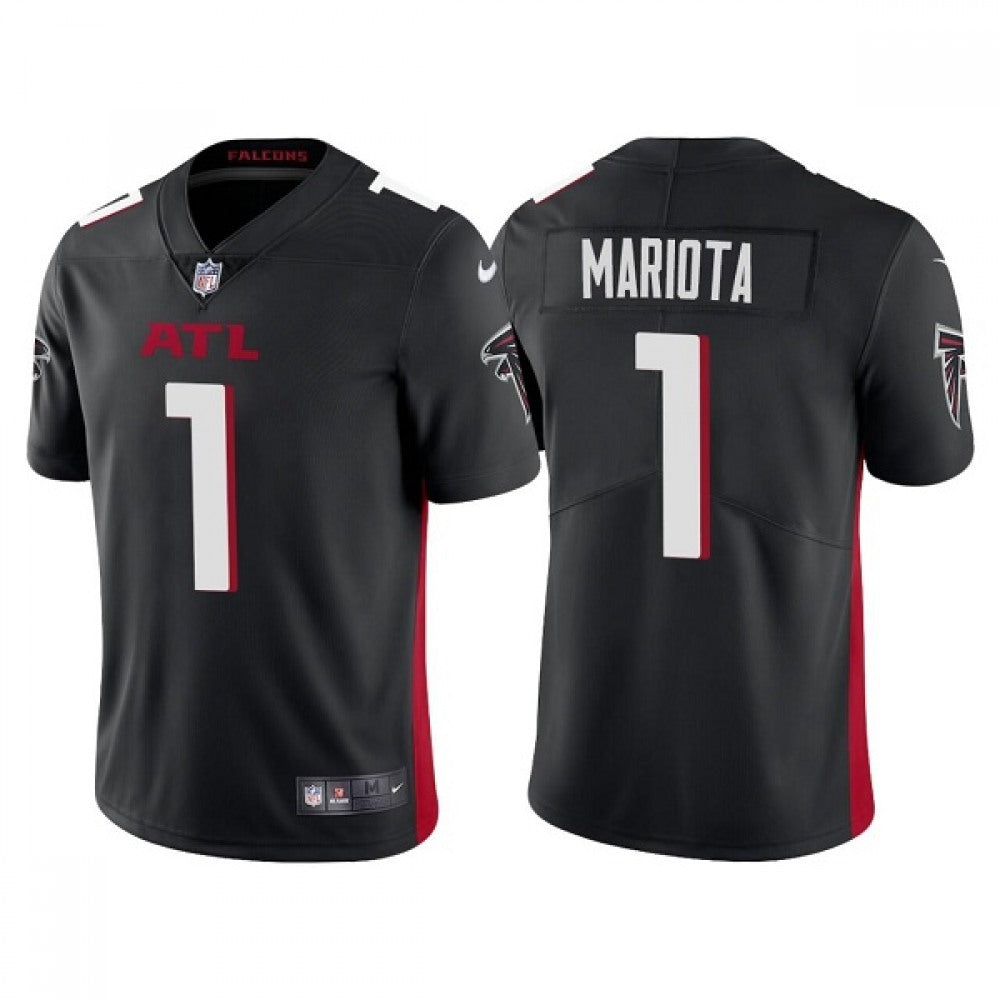 Men's Atlanta Falcons #1 Marcus Mariota Black Vapor Untouchable Limited Stitched Jersey 