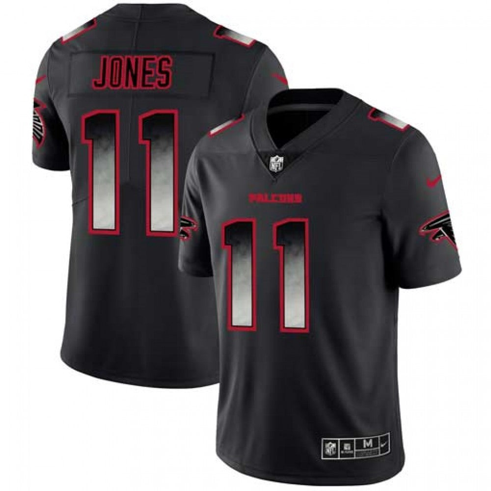 Men's Atlanta Falcons #11 Julio Jones Black 2019 Smoke Fashion Limited Stitched NFL Jersey 