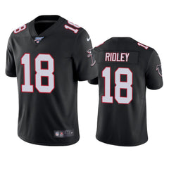 Men's Atlanta Falcons #18 Calvin Ridley Black 2019 100th Season Vapor Untouchable Limited Stitched NFL Jersey 