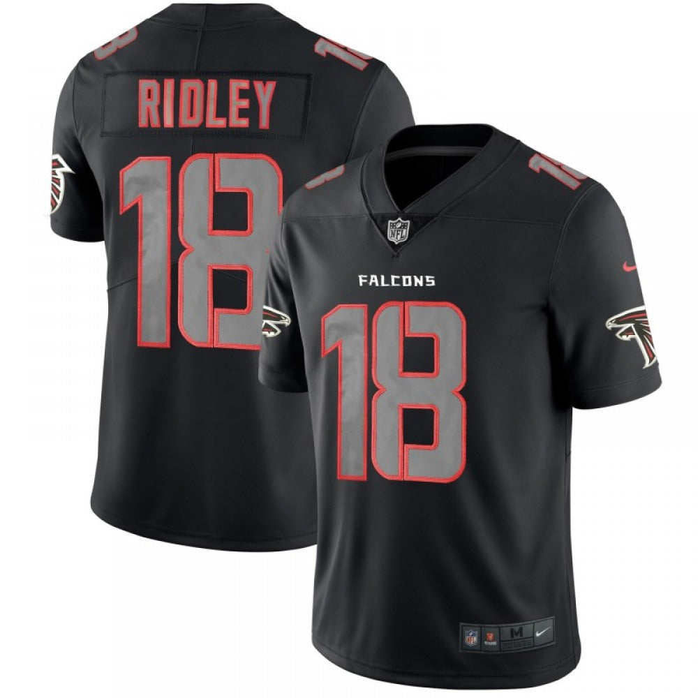 Men's Atlanta Falcons #18 Calvin Ridley Black 2018 Impact Limited Stitched NFL Jersey 